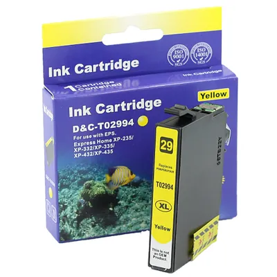 Produktbild von kompatibel Tinte Epson 29XL Yellow Druckerpatrone für Epson Expression Home XP-235, 240, 245, 247, 250, 255, 257, 330, 332, 335, 340, 342, 345, 350, 352, 355, 430, 432, 435, 440, 442, 445, 450, 452, 455