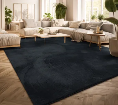Produktbild von TT Home Teppich Wohnzimmer Kurzflor Anti-Rutsch Rückseite Einfarbiges Design Waschbar Größe 200x280 cm