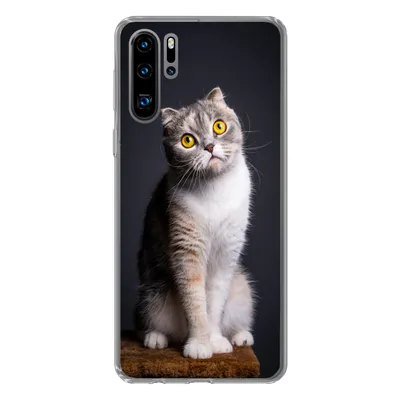 Produktbild von MuchoWow® Handyhülle Schutzhülle Hülle für Huawei P30 Pro Katze - Augen - Licht Silikon Softcase Handy Hülle