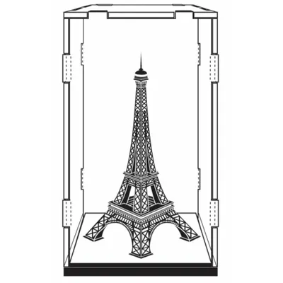 Productafbeelding van METAL EARTH plexiglasvitrine (12,7 x 7,6 x 7,6 cm)