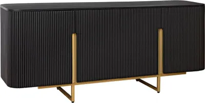 Immagine prodotto di Buffet 160 cm 4 porte nero e dorato – Collezione ORION
