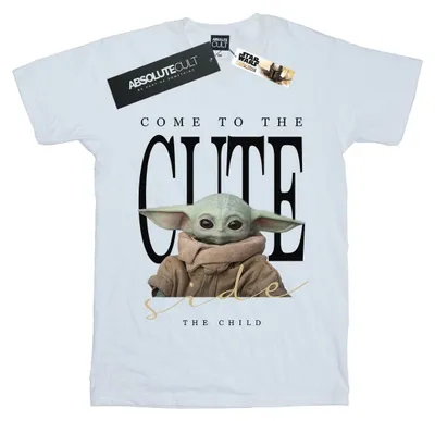 Produktbild von Star Wars - "The Mandalorian The Cute Side" T-Shirt für Damen BI45768 (XXL) (Weiß)