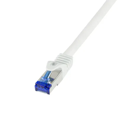 Produktbild von LogiLink C6A101S, 15 m, Cat6a, S/FTP (S-STP), RJ-45, RJ-45, Weiß
