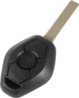 Zdjęcie produktu dla Czarny kluczyk do pilota samochodowego, 868 MHz, 3 przyciski, odpowiedni do serii 3/5
