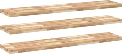 Obrázek produktu pro vidaXL Plovoucí police 3 ks 140x30x4 cm masivní dřevo akácie neošetřené