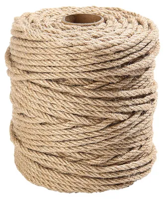 Produktbild von Natürliches Sisalseil zur Reparatur und zum Austausch von Katzenkratzern an Pfosten, B?umen und Kratzmatten für Katzenb?ume; Juteseil 6 mm x 15 m; DIY-Garten- und Heimdekoration