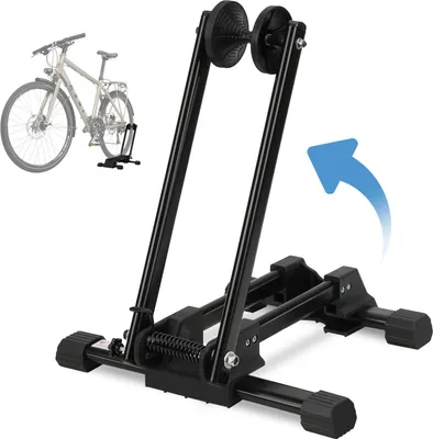 Obrázok produktu pre Clanmacy stojan na zadné koleso Stojan na bicykel Stojan na bicykel Stabilný skladací čierny pre 20-29''