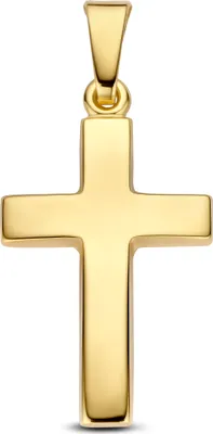Produktbild von New Bling 9NBG-1001 – Gouden Hanger – Kruis Hanger – 14K Goud – Kruis 18 x 12,2 mm