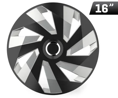 Obrázok produktu pre Kryty kolies Vector RC čierne/strieborné 16", 4 ks