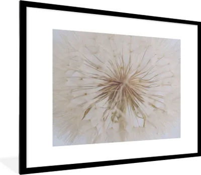 Produktbild von MuchoWow® Gerahmtes Poster Blumen - Löwenzahn - Entwurf 80x60 cm - Poster mit Schwarzem Bilderrahmen Wandposter Rahmen Foto Bilder - Schlafzimmer-Dekorationen - Fotoposter