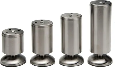 Produktbild von Edelstahl Möbelfüße Schrankfüße Möbelfuß Schrankfuß Stellfuß Stellfüße Fuß Füße 100mm