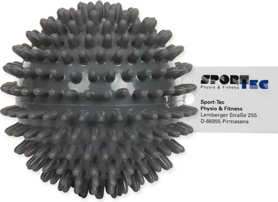 Produktbild von Igelball Massageball Reflexzonen Massage Selbstmassage hart 9 cm anthrazit