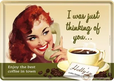 Produktbild von Nostalgic-Art - Blechpostkarte - Word Up - I was just thinking..