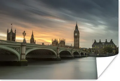 Produktbild von MuchoWow® Poster Blick auf den berühmten Big Ben in London 60x40 cm - Schlafzimmerdekoration