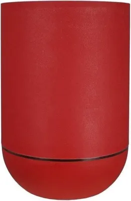 Image de Bac à Fleurs Rond RIVIERA GRANIT TULIPE, D50 x H71 cm, 54.5 Litres, Rouge, Plastique