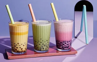 Produktbild von 100 Papierstrohhalme für Bubble Tea, weiß, Ø12mm, 21cm