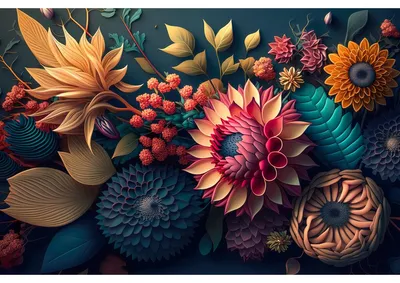 Image de Tableau sur toile fleuri 30x45 cm, Tableau mural moderne pour décoration intérieure