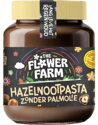 Obrázek produktu pro Květinová pasta z lískových oříšků bez palmového oleje, 375 g - veganská, bezlepková, lahodná