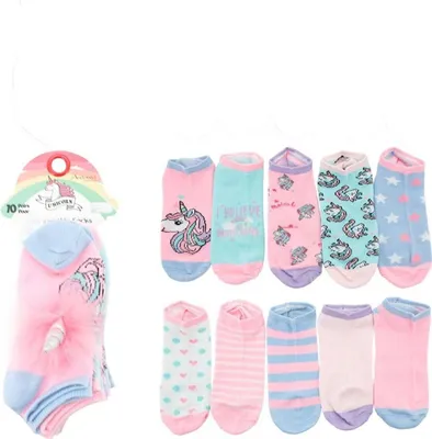 10 verschiedene bunte Socken