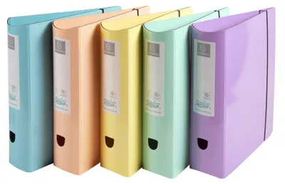 Produktbild von Exacompta A4 Prem'Touch Ordner mit rundem Rücken 80 mm Aquarel verschiedene Farben