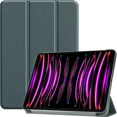 Produktbild von imoshion Trifold Klapphülle iPad Pro 12.9 (2018/2020/2021/2022) - Dunkelgrün