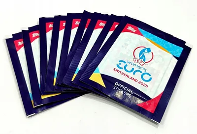 Image de Uefa Women’s Euro Stickers. Switzerland 2025. Topps 9 Packets / 54 Stickers