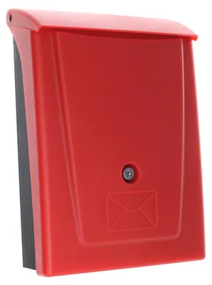 Produktbild von Profirst Mail PM 780 Kunststoff Briefkasten Schwarz Rot
