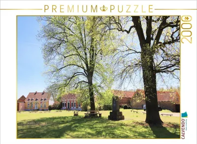 Produktbild von CALVENDO Puzzle Dorfanger in Fresdorf, Brandenburg | 2000 Teile Lege-Größe 90x67cm Foto-Puzzle für glückliche Stunden