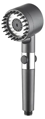 Obrázek produktu pro Sprchová hlavice, nastavitelný proud vody se 3 režimy, filtr pro vysoký tlak, šedá barva s filtrem