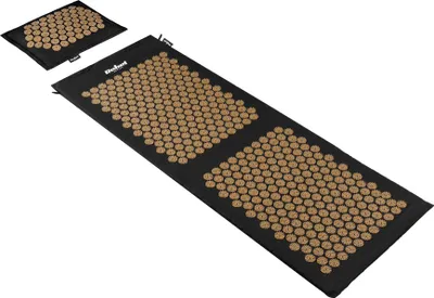 Image de Rebel RBA-6013-GL Coussin de massage à acupression EKO + coussin 130 x 50 cm, noir et or