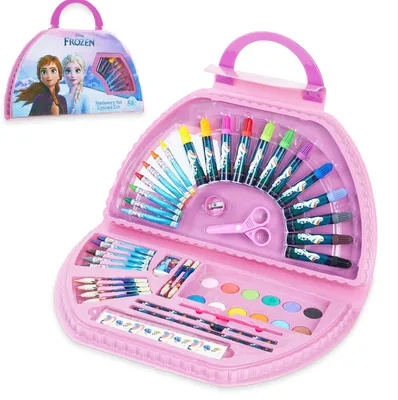 Produktbild von Malkoffer Kinder Malset Mädchen und Jungen Rosa Frozen Malen