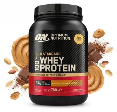 Produktbild von Optimum Nutrition 100% Whey Gold Standard (768g) Chocolate Peanut Butter - Eiweiße - Molkenprotein-Mischung