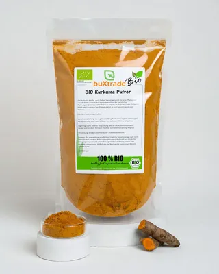 Produktbild von 2 kg BIO Kurkuma Pulver | Curcuma | Goldene Milch | Superfood | Gelber Ingwer