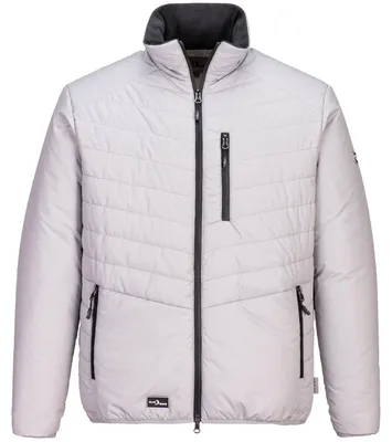 Produktbild von Blue Wave Herren Steppjacke Leo in Daunenoptik - Gesteppte Jacke mit Tafetta-Innenfutter in Grau Größe M