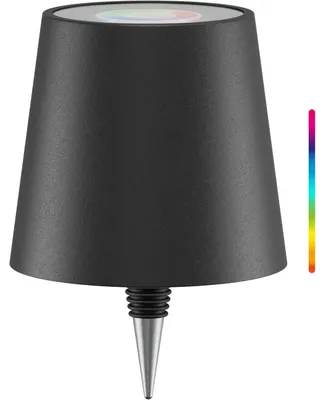 Produktbild von Kabellose LED-Flaschenleuchte, RGBW, schwarz