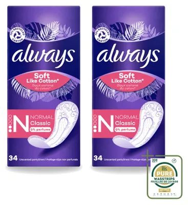 Zdjęcie produktu dla 2 sztuki wkładek higienicznych Always Discreet Normal, zapas