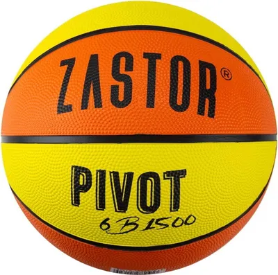 Productafbeelding van Zastor Pivot (Size 6) Basketbal - Oranje / Geel | Maat: 6