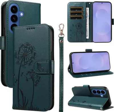 Produktbild von Samsung Galaxy S26 Hülle - Coverup Pusteblume Klapphülle - Grün