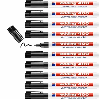 Produktbild von Edding 400 Permanent Marker Black, Schwarz