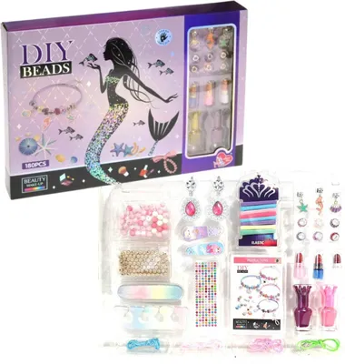 Obrázek produktu pro Sada Na Výrobu Šperků Diy Náramky Korálky Přívěsky Make-Up Laky