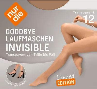 Produktbild von NUR DIE Feinstrumpfhose Goodbye Laufmaschen Invisible 12 DEN Strumpfhose - mandel - Größe 40-44