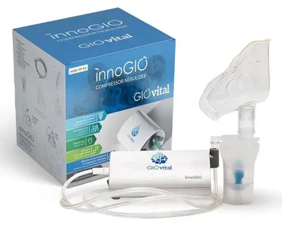 Zdjęcie produktu dla Innogio Mini-nebulizator sieciowy, przezroczysty, rozmiar uniwersalny / wtyczka EU 220 V, dla dzieci, przezroczysty, rozmiar uniwersalny