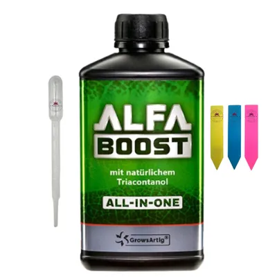 Obrázok produktu pre Alfa Boost All-In-One - 500 ml - vrátane pipety a 3 rastlinných štítkov