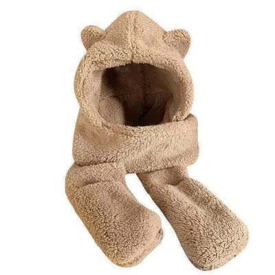 Produktbild von Damen Winter 3-in-1 Set – Warme Mütze, Schal und Handschuhe mit Fleecefutter, weich und kuschelig