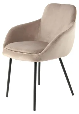 Image de Lot de 2 chaises Cobain 800 en velours taupe