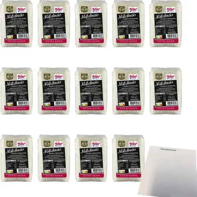 Produktbild von Hofgut Milchreis Rundkorn VPE (14x500g Packung) + usy Block