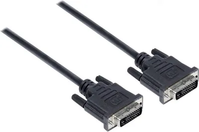 Produktbild von Anschlusskabel DVI-D 24+1 Stecker an Stecker, schwarz, 5m, Good Connections®
