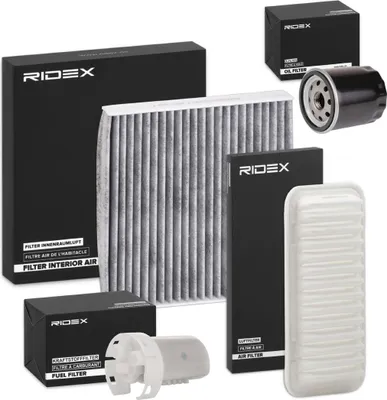 Produktbild von RIDEX Filterset Inspektionspaket Filtersatz für TOYOTA Yaris Schrägheck (P9)