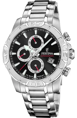 Produktbild von Festina Herrenuhr Timeless Chronograph Armbanduhr Edelstahl silber UF20704/6