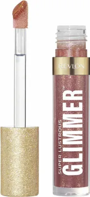 Obrázok produktu pre Revlon Super Lustrous Glimmer Gloss, Hnedá, Glazed Almond, Žiariaca, Ženy, Tekuté, Trblietky